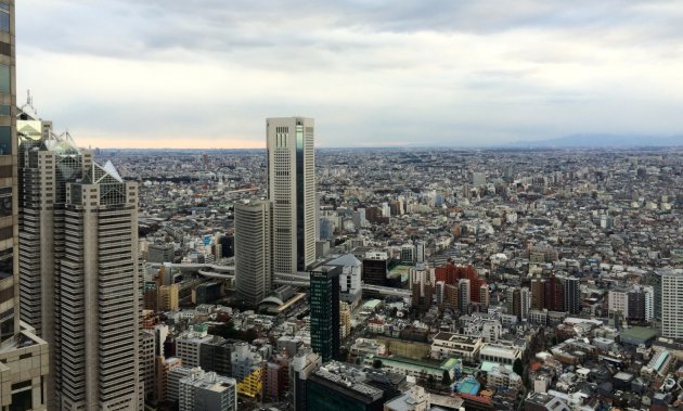 Gratis uitzicht over Tokio