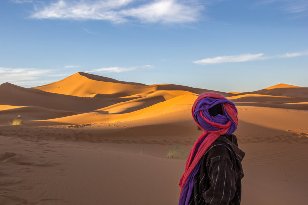 Kijk hier woon ik, in een basiskamp bij Erg Chebbi