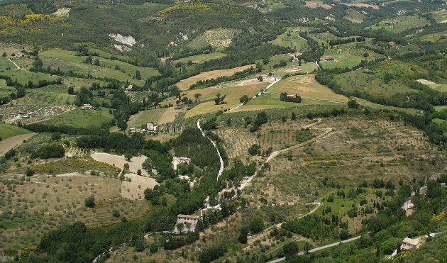 Umbrisch landschap rond Assisi