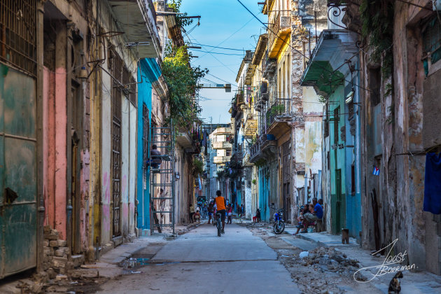 De zij straten van Havana. 