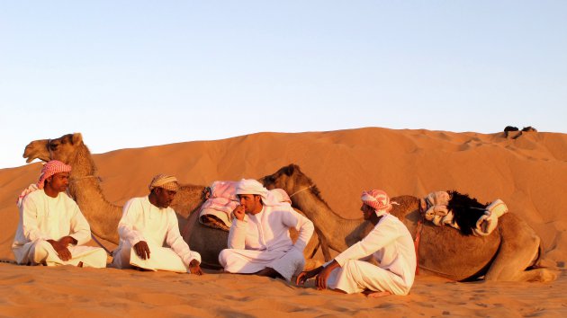 Zonsondergang Wahibi sands