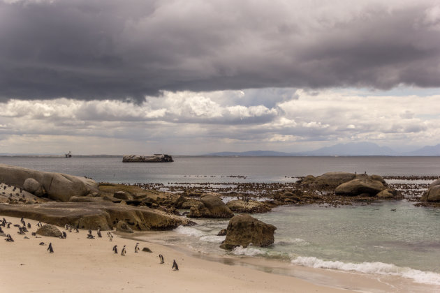 Slecht weer opkomt, Boulder's beach