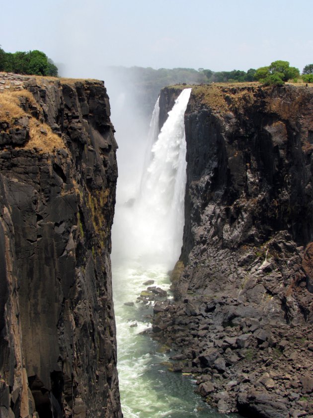 Victoria Falls met laag water