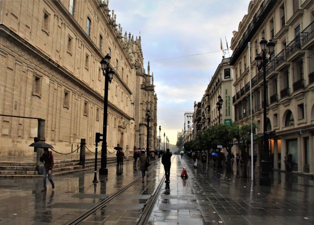 Sevilla op een winterse vrijdagochtend