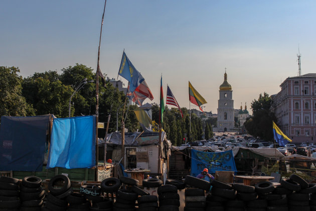 De barricades van Kiev 