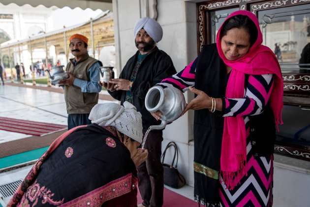 Holy water in Sikh house of worship