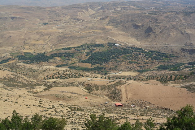 Tussen Jerash en Amman