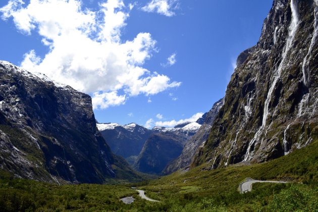 The Milford Road; watervallen, kea's, onbeschrijfelijke schoonheid