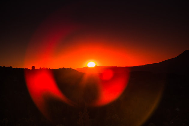 Een bijzondere zonsondergang in Morija