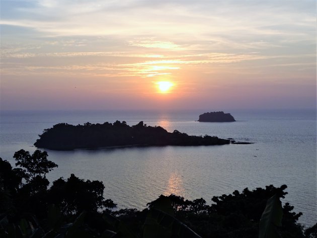 Zonsondergang op Koh Chang.