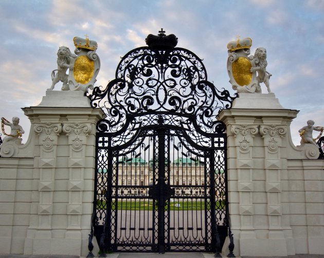 Poort en doorkijk  Schloss Belvedere