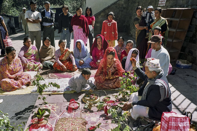 Bruilofts ceremonie -Nepal