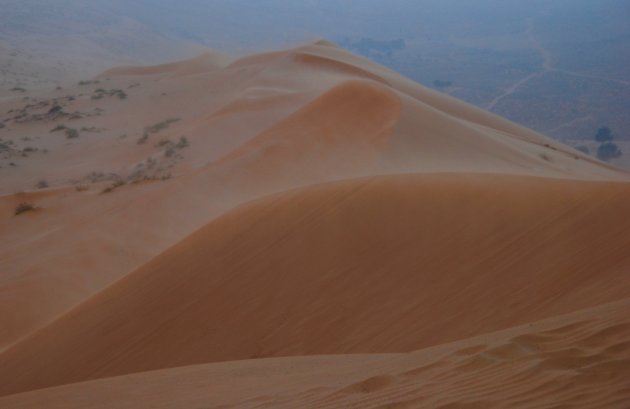 Zandstorm in Wahibi Sands