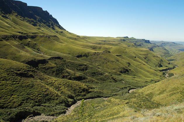 Uitzicht vanaf de Sani-pass