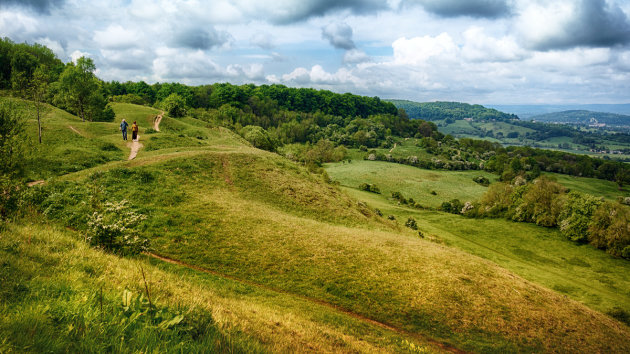 De 'wolds' van Gloucestershire