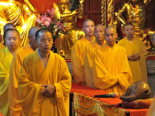 Monikken in de Guo'en tempel