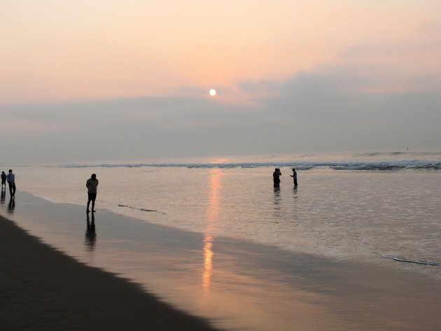 Op het strand van Puri