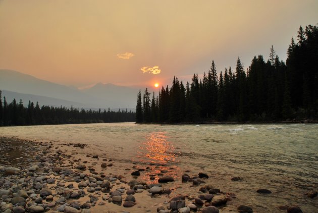 Sunset in Jasper National Park