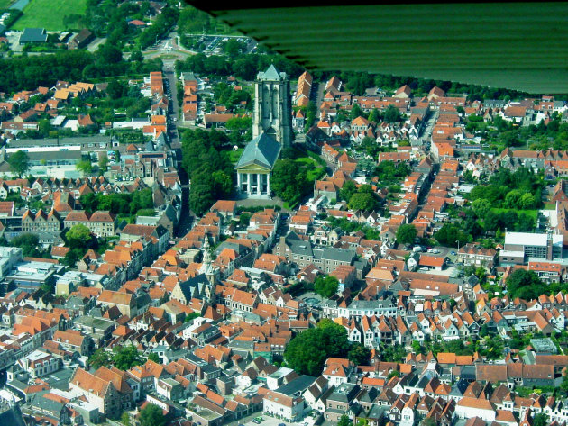 Luchtfoto De Sint-Lievensmonstertoren