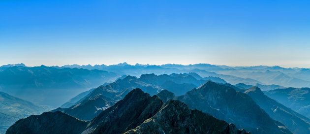 Pic du Midi, zicht van 300 km