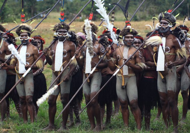 Deelnemers Baliem festival