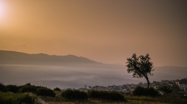 Als de zon ondergaat boven Chefchaouen