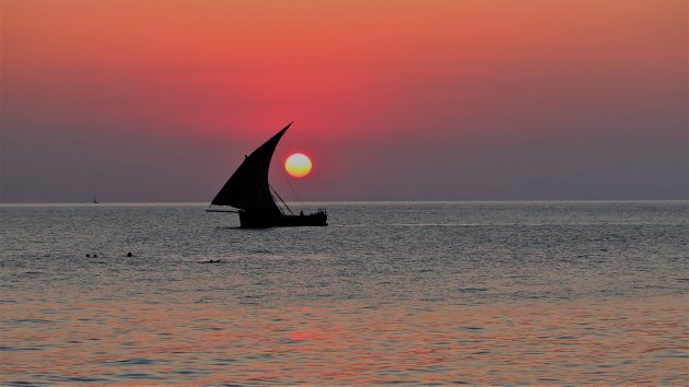 Crepuscular light over the Indian Ocean