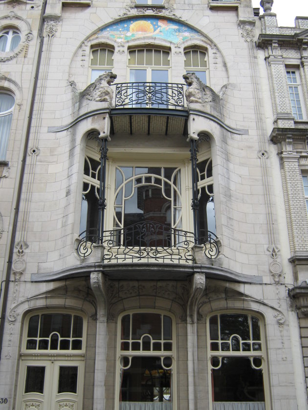 Art-nouveau in de wijk Zurenborg 