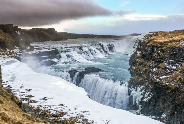 Winterse waterval