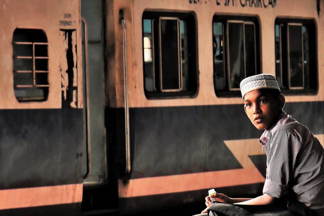 Op een station in Goa