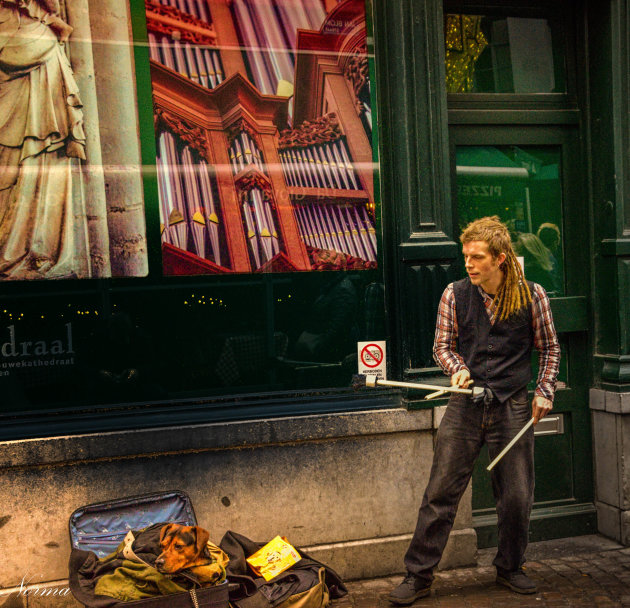 Jongleur in Antwerpen