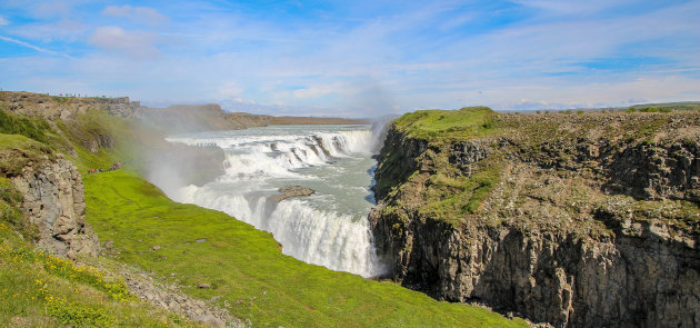 Golden waterfall