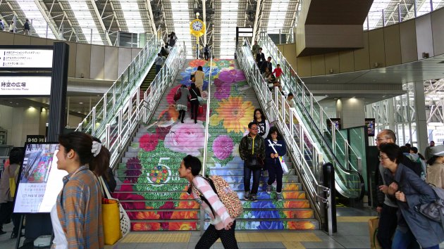 Osaka Umeda station: altijd haast