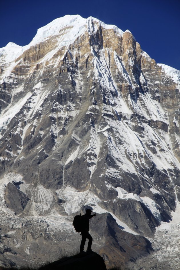 Wandel tussen de Himalaya reuzen naar Annapurna basecamp