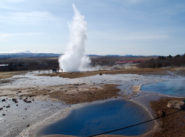 De Strokkur geiser