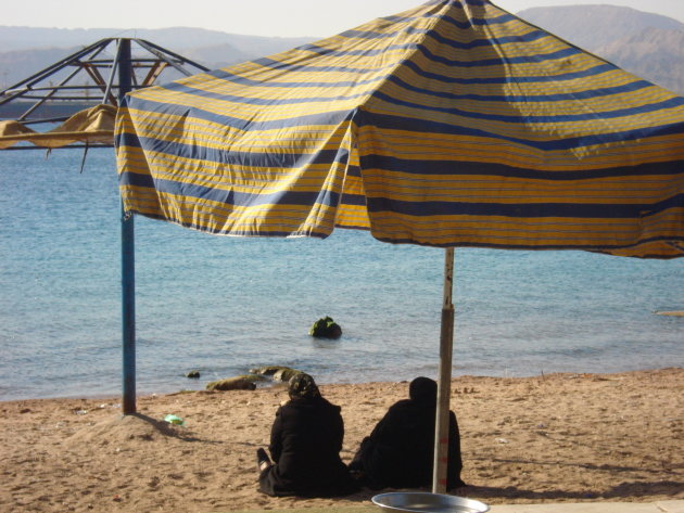 Vrouwen aan het strand