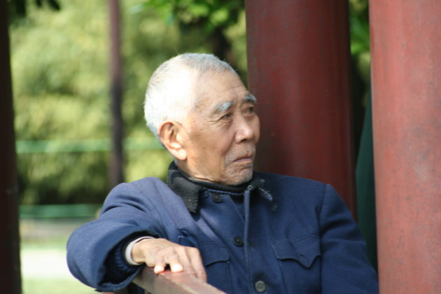Oude man in Yangzhou