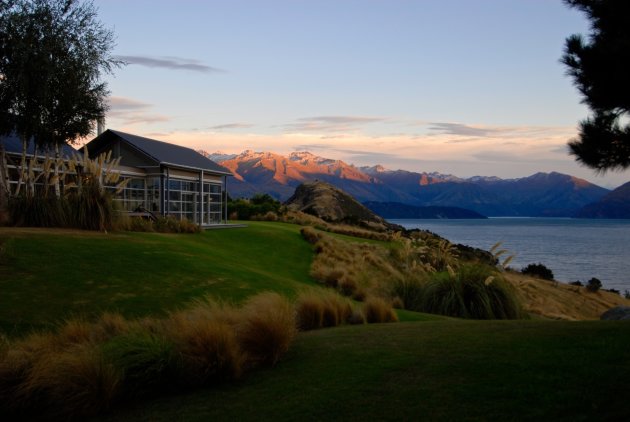 Wharekea Lodge at Dawn