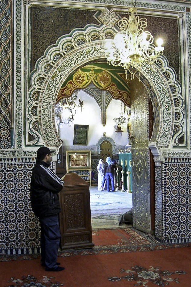 in de moskee