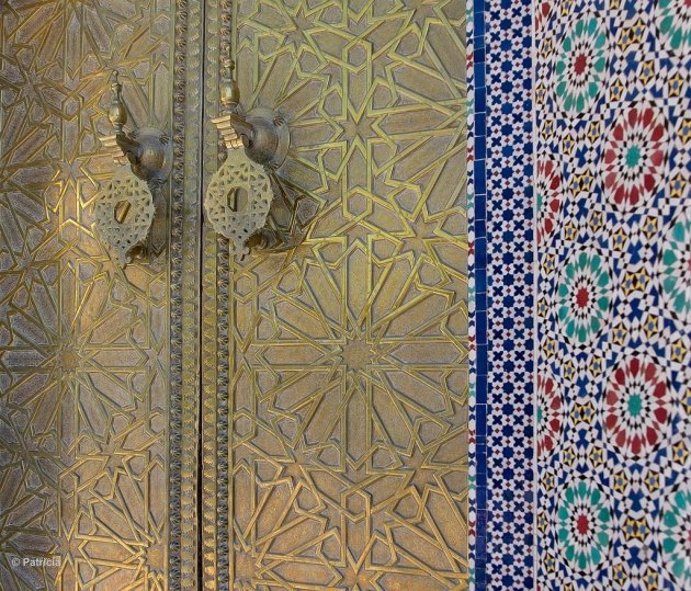 Detail deur van paleis
