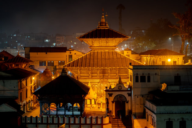 Pashupatinath by night