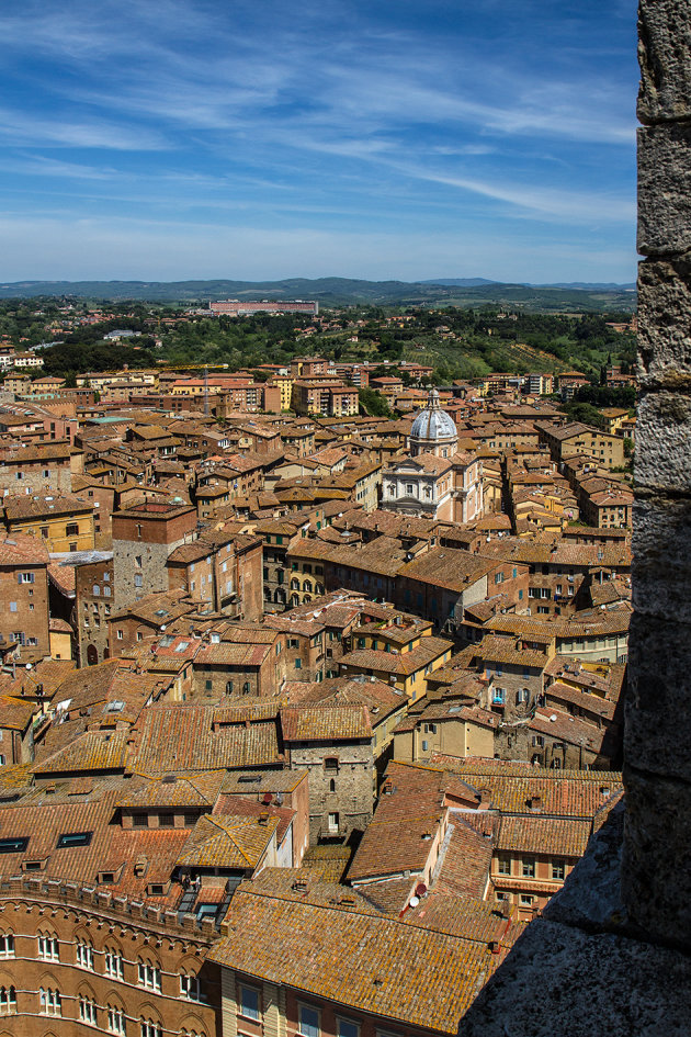 Uitzicht over Siena