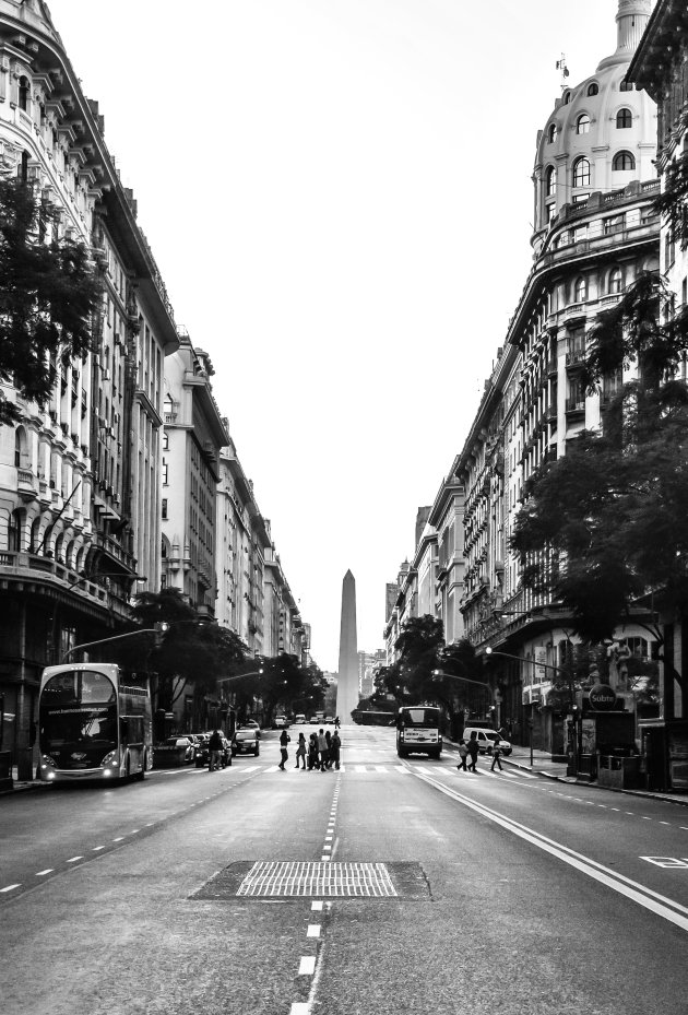 Lege straten in Buenos Aires