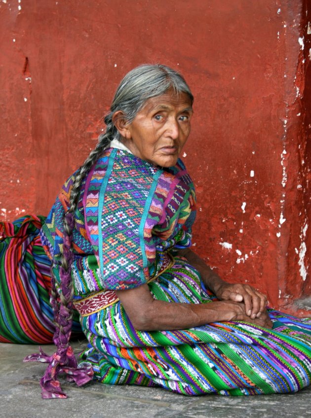 Oude vrouw Antigua