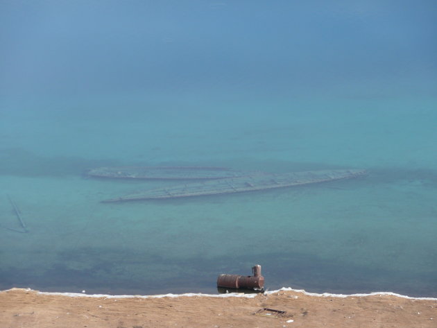 Ship wrecks in Khovsgol lake, Mongolia