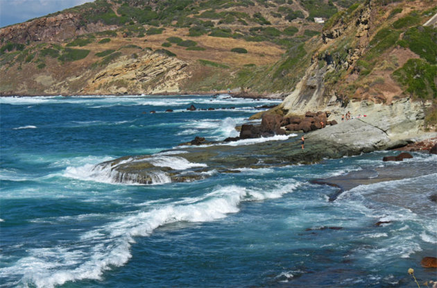 De wilde zee bij Castelsardo