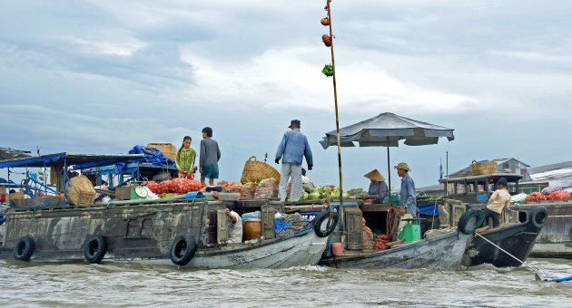 Groenten en fruit uit het water