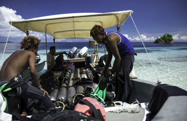 ´Diving with locals´