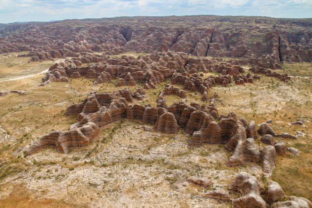 Helicpoterview over Purnululu Range in Bungle Bungle NP