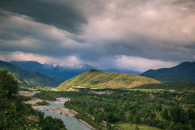 Uitzicht over de Pyreneeën.